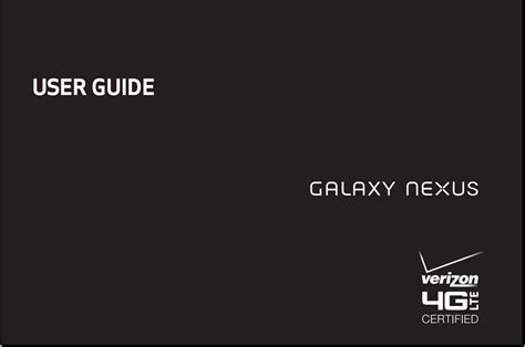 verizon samsung nexus user guide Reader