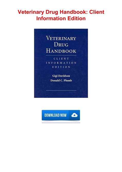 veterinary drug handbook client information edition Reader