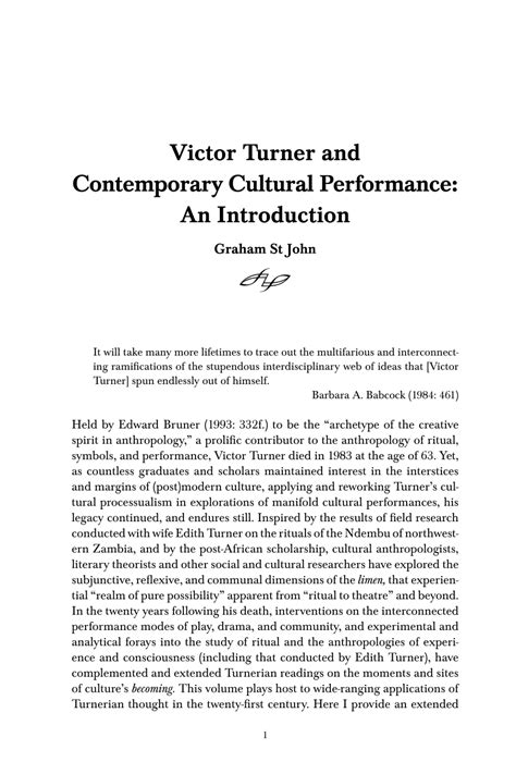 victor turner and contemporary cultural performance an 536132 pdf Epub