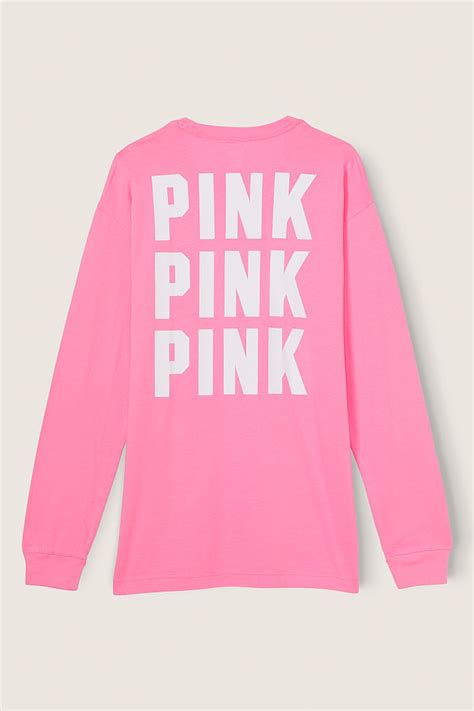 victoria's secret pink long sleeve shirt