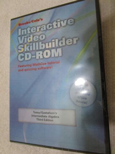 video series on cd rom for use with intermediate algebra Kindle Editon