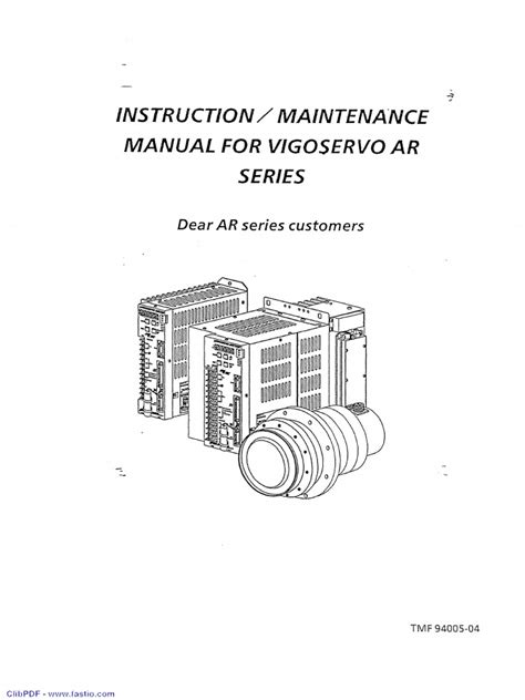 vigo ars servo manual PDF