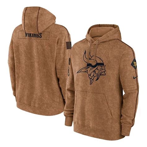 vikings salute to service hooded sweatshirt