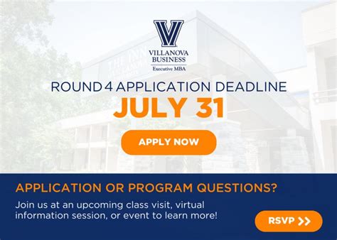 villanova application deadline