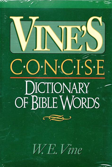 vines concise dictionary of bible words nelsons concise series Epub