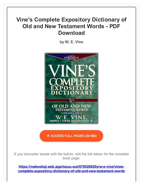 vines-expository-dictionary-download Ebook Epub