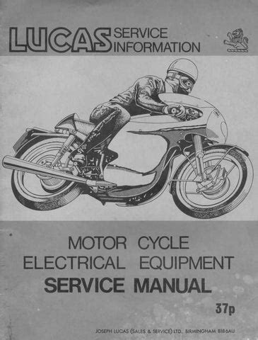 vintage lucas motorcycle electrical catalogue Epub