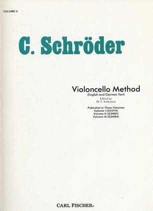violoncellocello method volume ii by carl schroder PDF