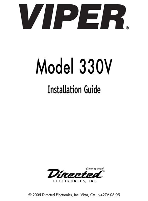viper 330v manual pdf Epub