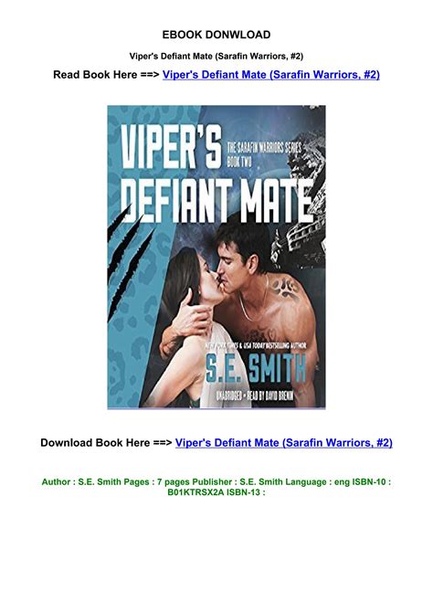 vipers defiant mate sarafin warriors book 2 Doc