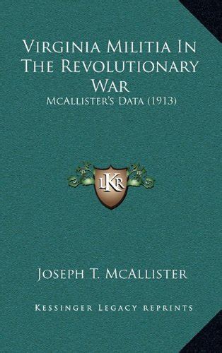 virginia militia revolutionary war mcallisters Epub