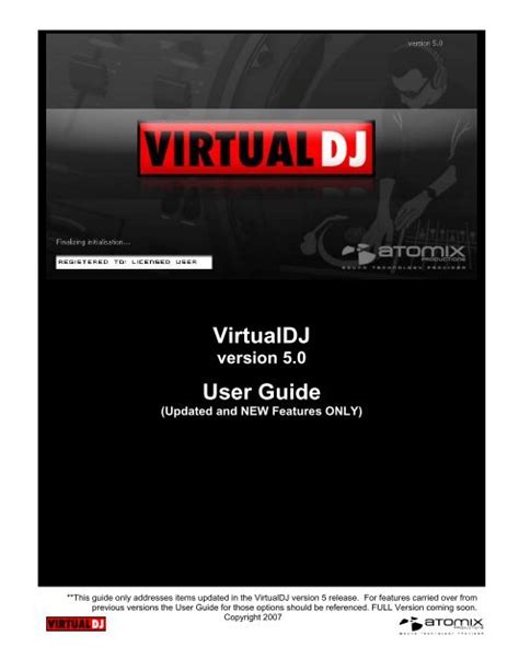 virtual dj user guide version 7 Reader