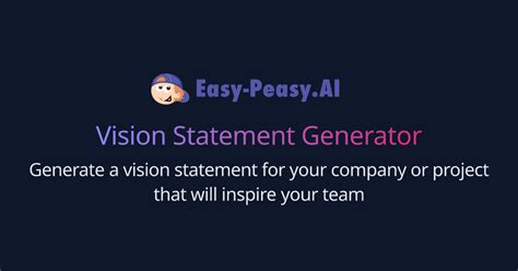 vision statement ai generator