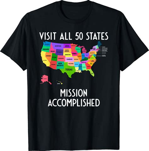 visited all 50 states shirt