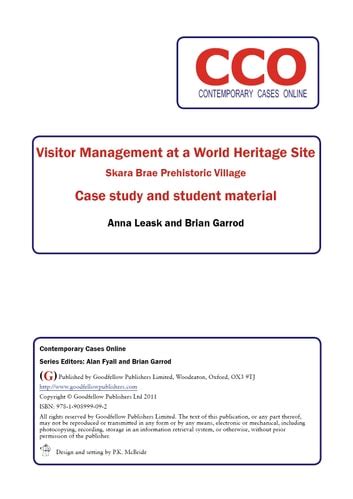 visitor management at a world heritage site skara brae prehistoric village by anna leask Ebook Epub