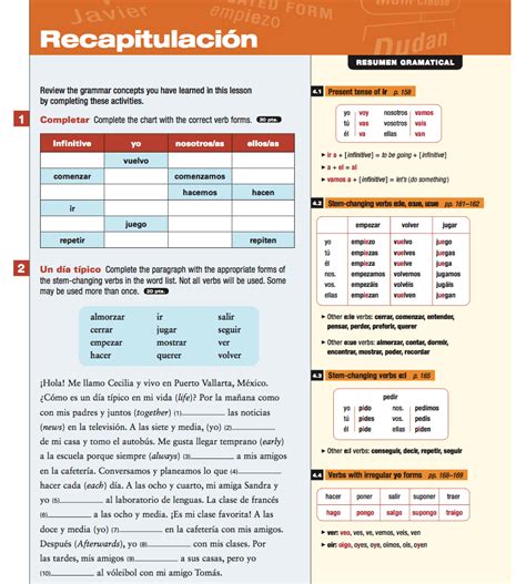 vista higher learning spanish workbook answers leccion 6 PDF Kindle Editon