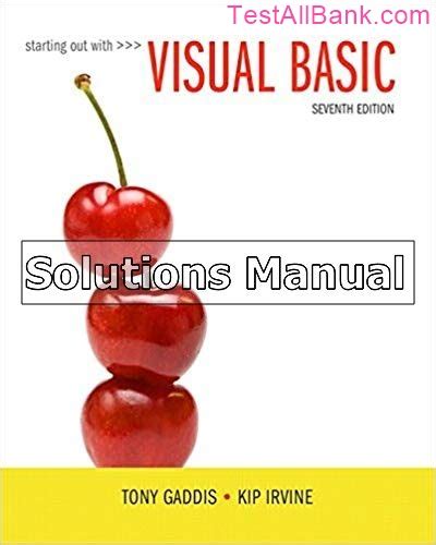 visual basic 2010 gaddis manual solution Doc