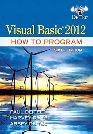 visual basic 6 how to program deitel deitel Epub