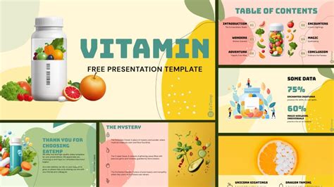 vitamin powerpoint template free download Doc