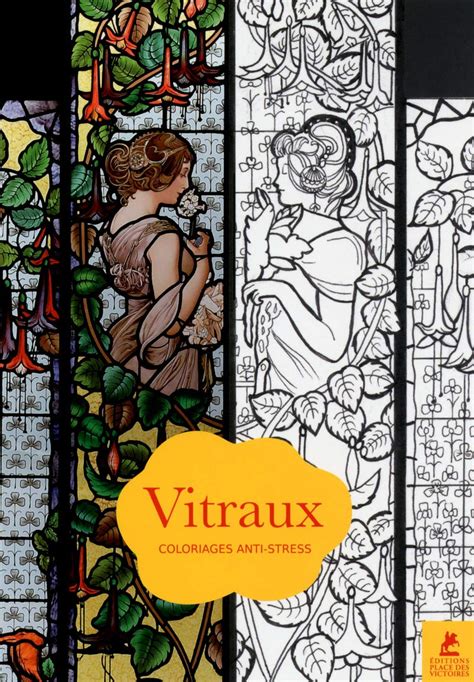 vitraux 70 coloriages anti st collectif Kindle Editon