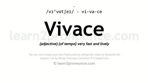 vivace music meaning