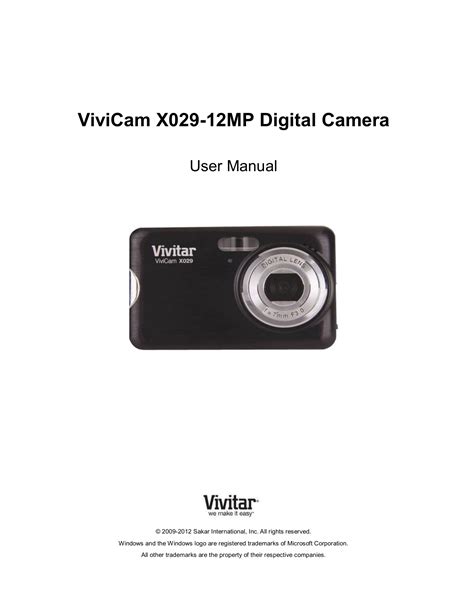 vivitar xo29 user manual Epub