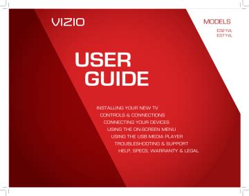 vizio tv owners manual Reader