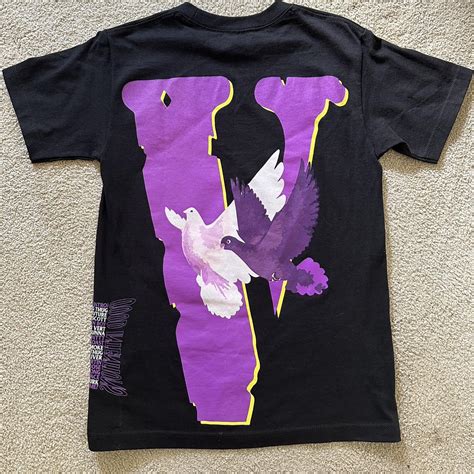 vlone purple shirt