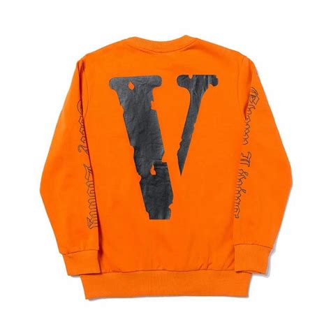 vlone sweatshirt orange