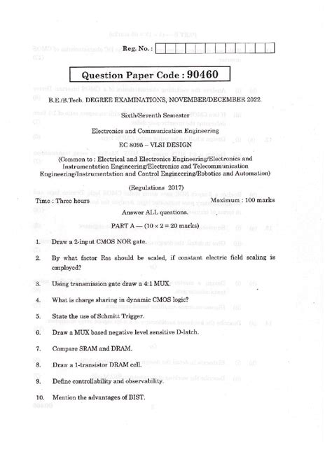 vlsi design ece question paper Epub