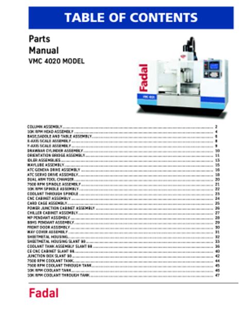 vmc machine operating manual pdf Reader