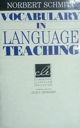 vocabulary in language teaching cambridge language education Reader