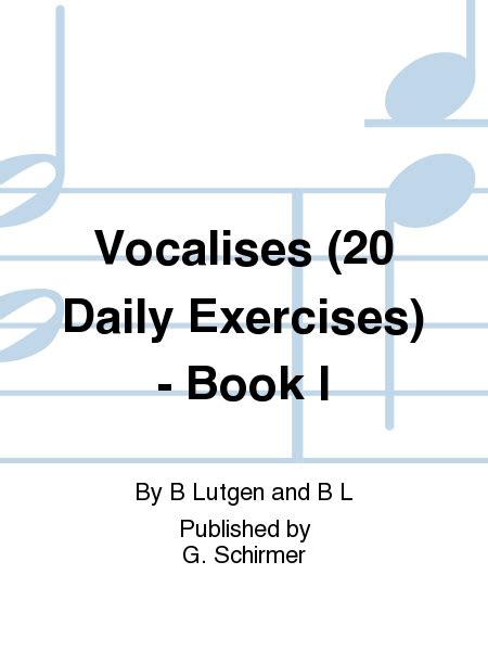 vocalises 20 daily exercises book i high voice Reader