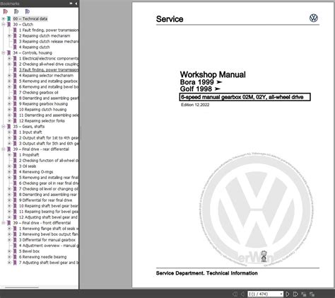 volkswagen bora user manual english PDF