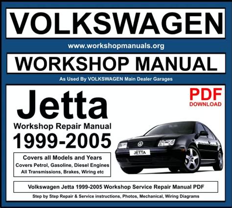 volkswagen golf jetta 1999 2005 repairuser manual Reader