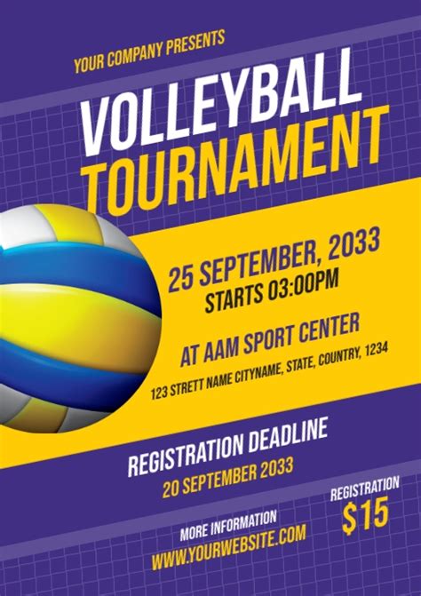 volleyball tournament flyer Reader