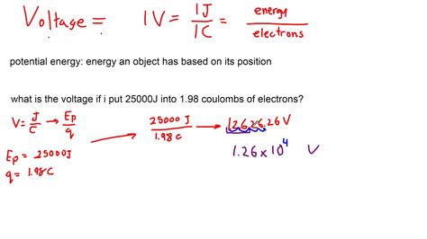 voltage to coulomb