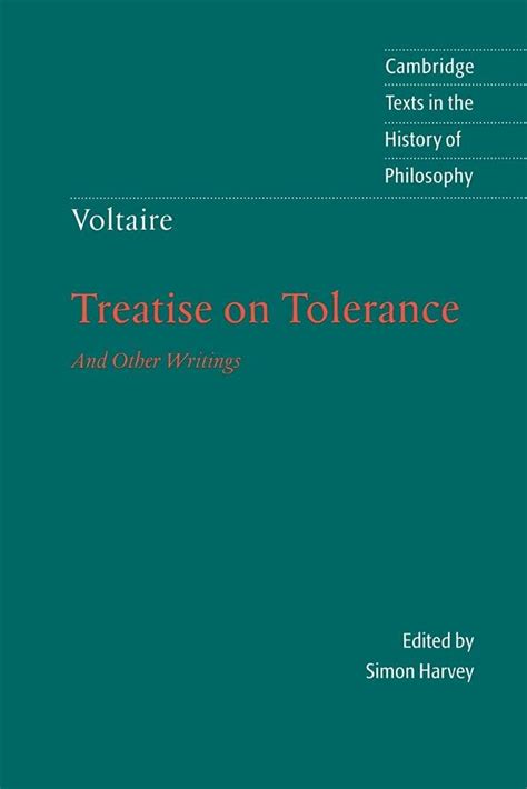 voltaire treatise on tolerance cambridge texts in the history of philosophy Reader