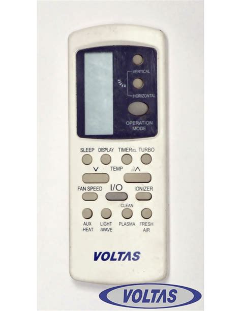 voltas split ac remote manual Reader