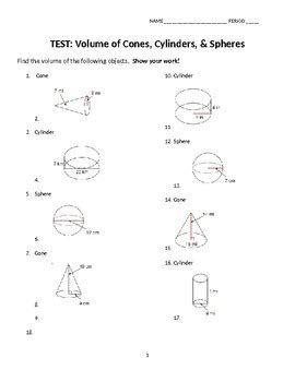 volume cones spheres cylinders kuta software answers PDF