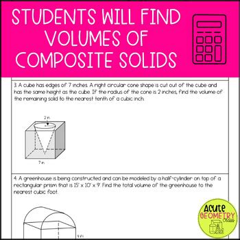 volume of composite solids worksheet key Reader