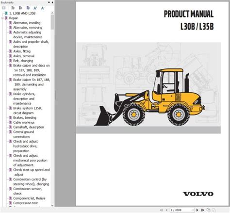 volvo l30b loader service manual PDF