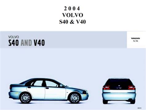 volvo s40 car owners manual PDF