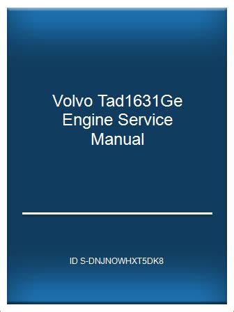 volvo tad1631ge service manual PDF