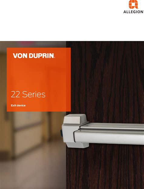 Von Duprin 22 Catalog