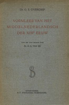 vormleer van het middelnederlandsch der xiiie eeuw PDF