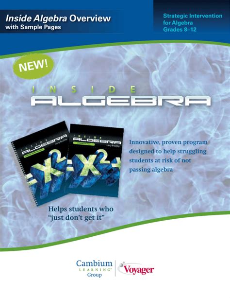 voyager inside algebra Ebook PDF