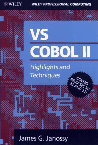 vs cobol ii highlights and techniques Kindle Editon