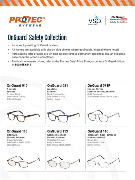 Vsp Protec Safety Glasses Catalog