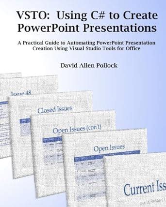 vsto using c to create powerpoint presentations PDF